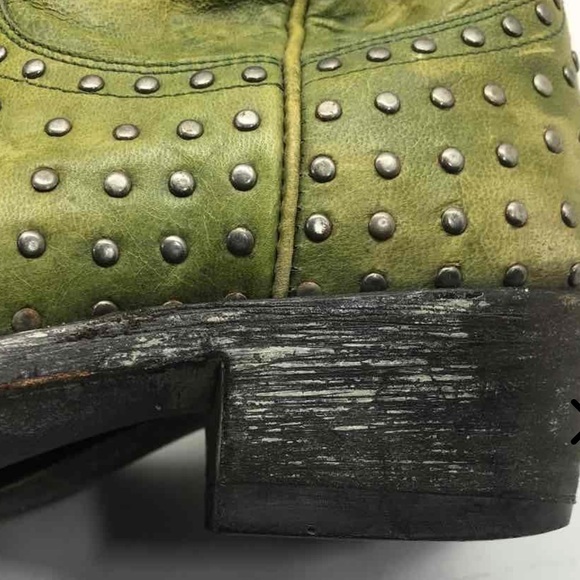 Green Old Gringo Women's Studded Boots Size 8 - Picture 4 of 6